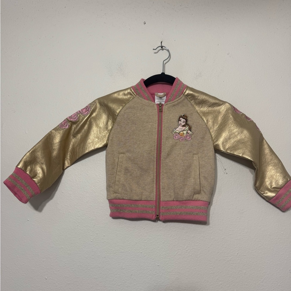 Disney Belle Varsity Jacket Size 4